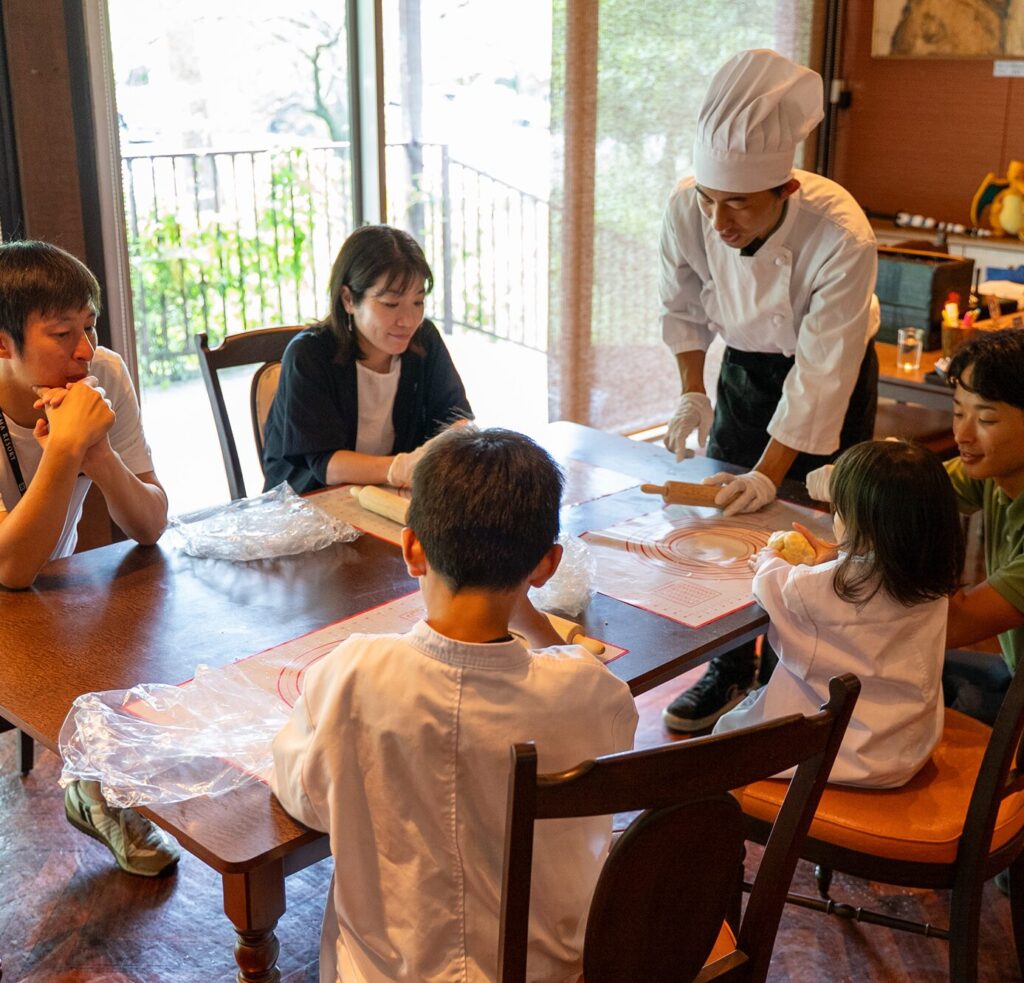 ピザ作り体験ができる三世代で楽しむ宿