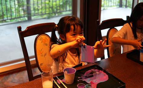 Pouring art abstract painting